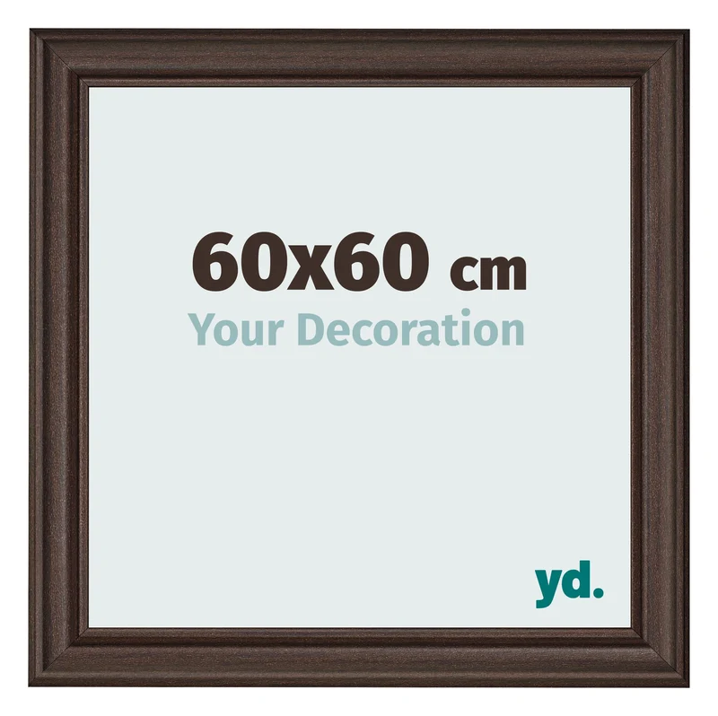 Bilderrahmen 60x60 cm - Eiche Dunkel - MDF - Lazio