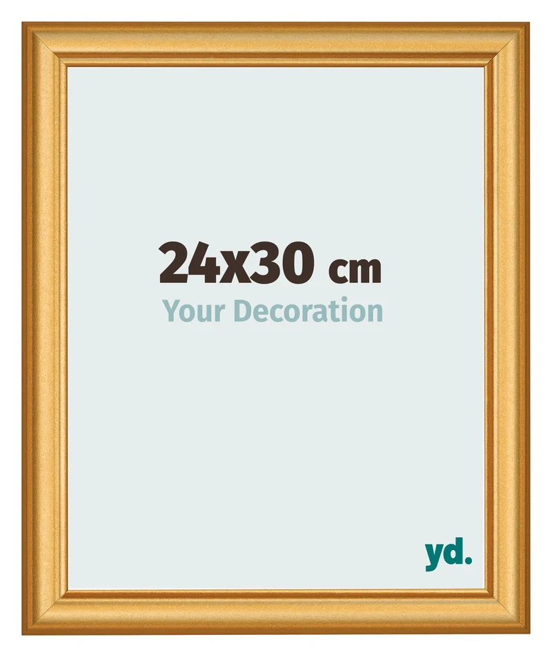 Bilderrahmen 24x30 cm - Gold Matt - MDF - Lazio