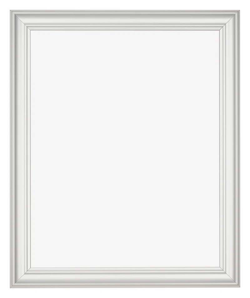 Bilderrahmen 24x30 cm - Weiß Gemasert - MDF - Lazio