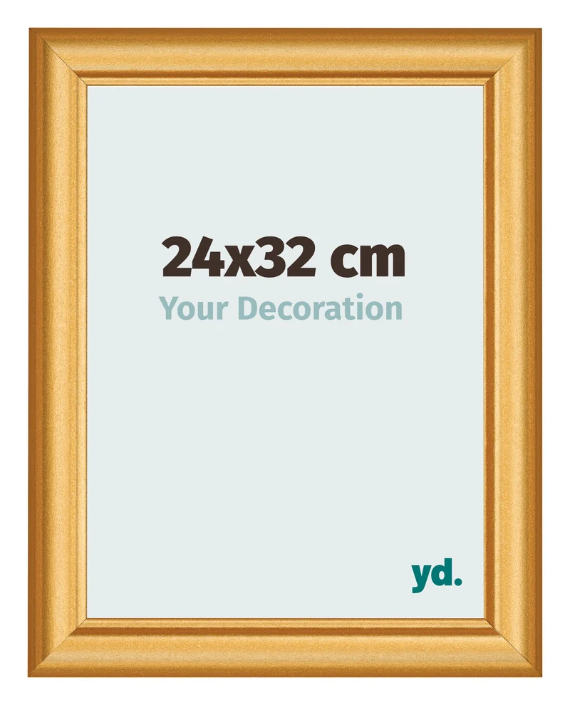 Bilderrahmen 24x32 cm - Gold Matt - MDF - Lazio