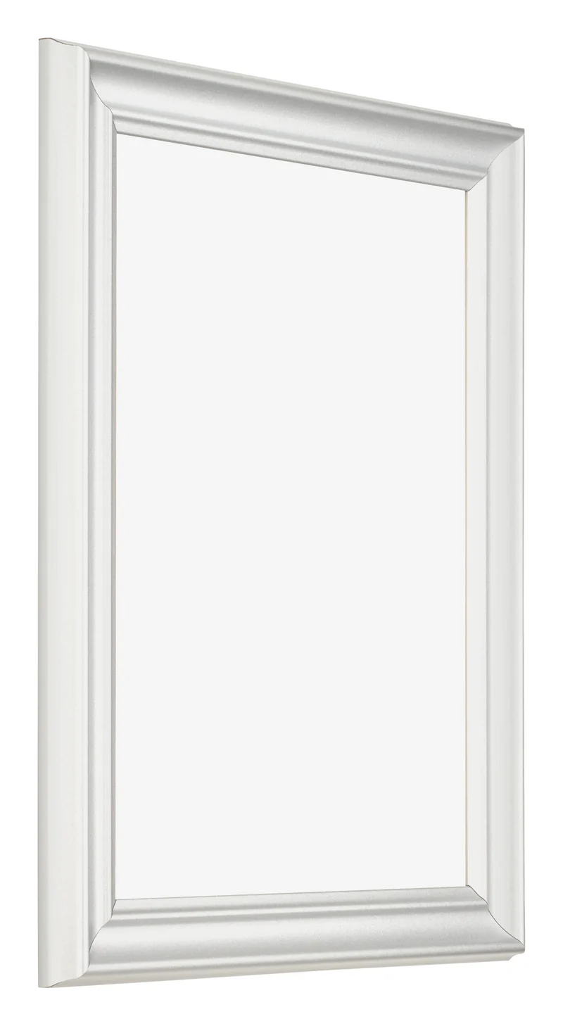 Bilderrahmen 24x32 cm - Weiß Gemasert - MDF - Lazio