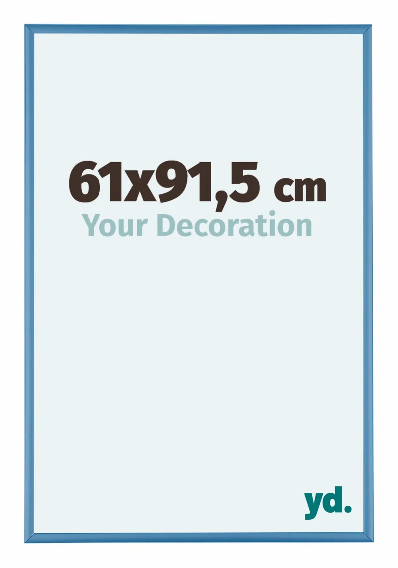 Bilderrahmen 61x91,5 cm - Stahl Blau - Aluminium - Kent