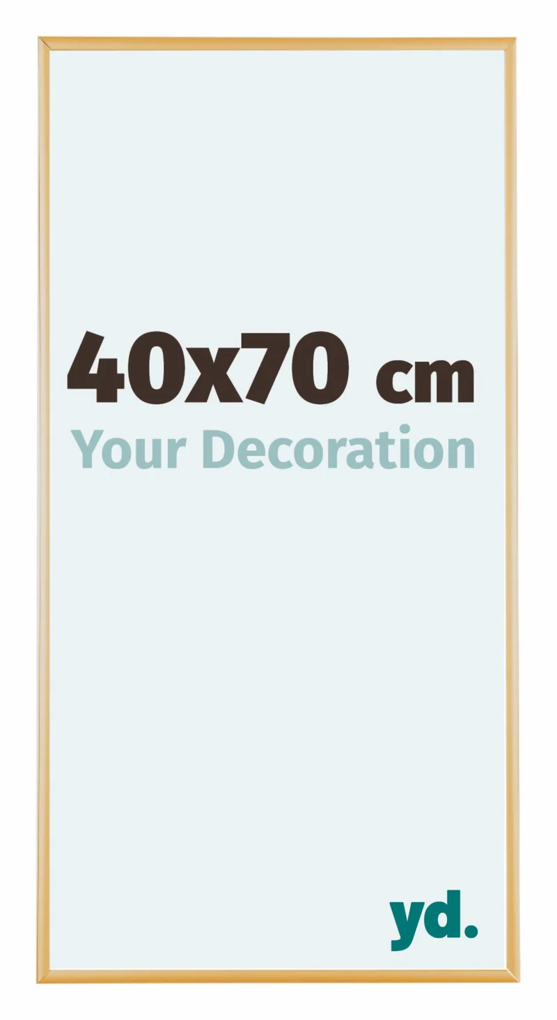 Bilderrahmen 40x70 cm - Gold Vintage - Aluminium - Kent