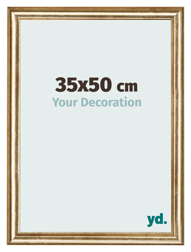 Bilderrahmen 35x50 cm - Gold Antik - MDF - Lazio