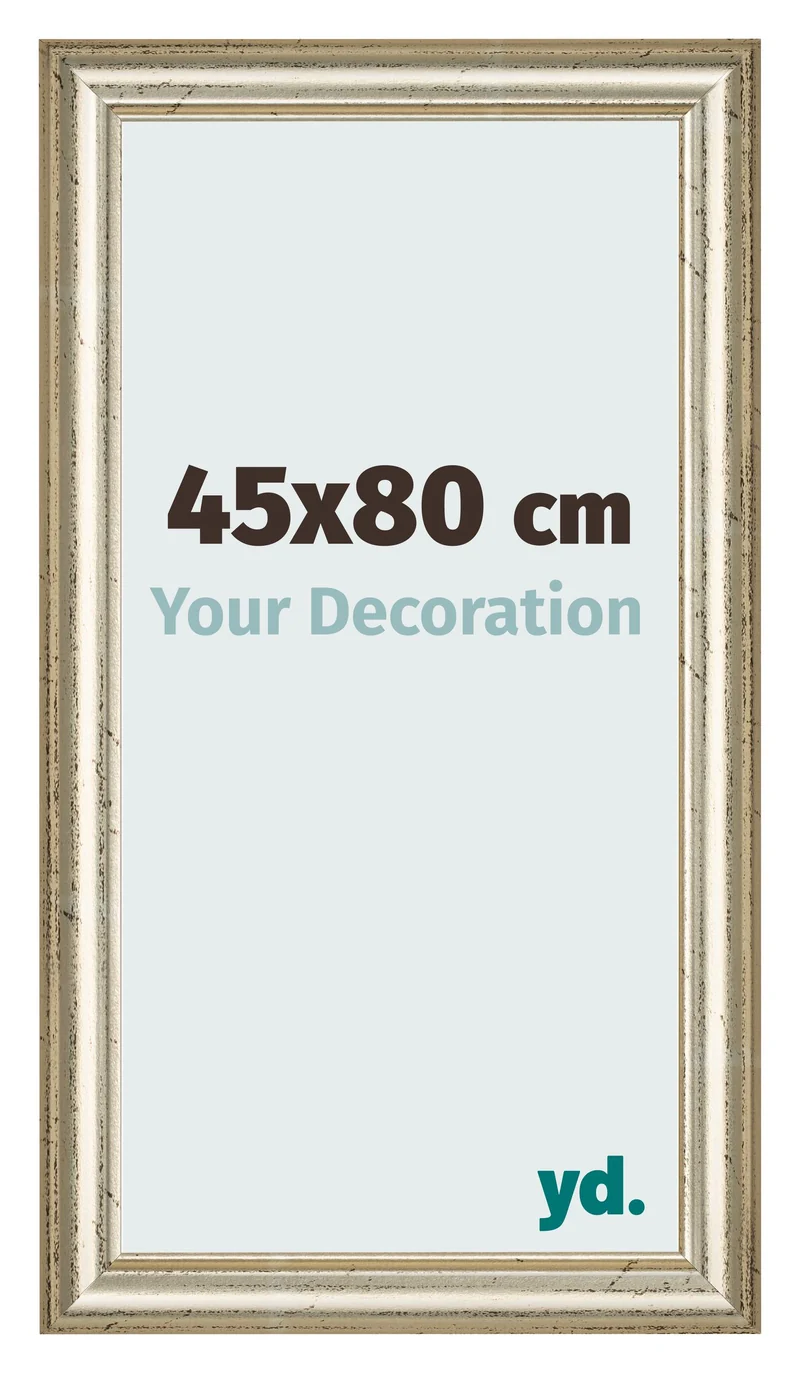 Bilderrahmen 45x80 cm - Metallglanz - MDF - Lazio