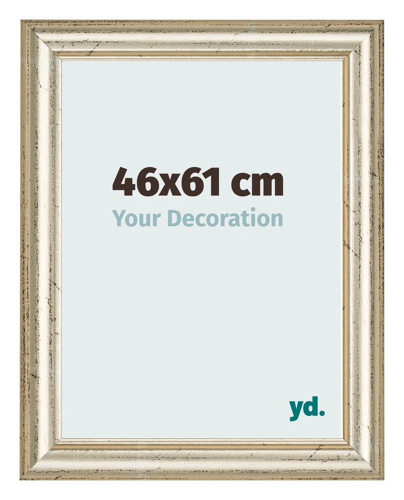 Bilderrahmen 46x61 cm - Metallglanz - MDF - Lazio