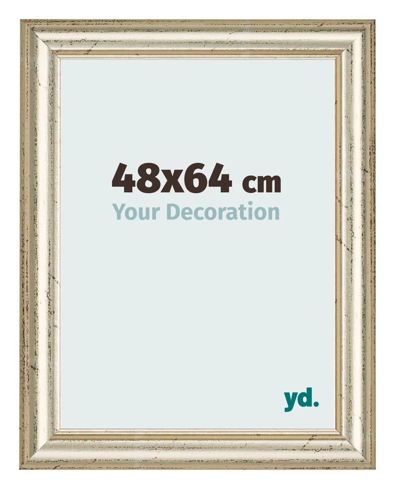 Bilderrahmen 48x64 cm - Metallglanz - MDF - Lazio