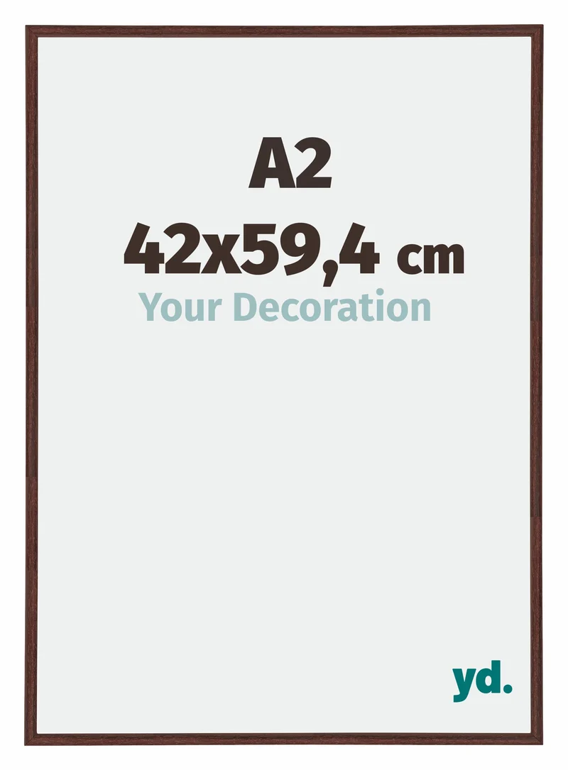 Bilderrahmen A2 - 42x59,4 cm - DIN A2 Braun - Kunststoff - Annecy
