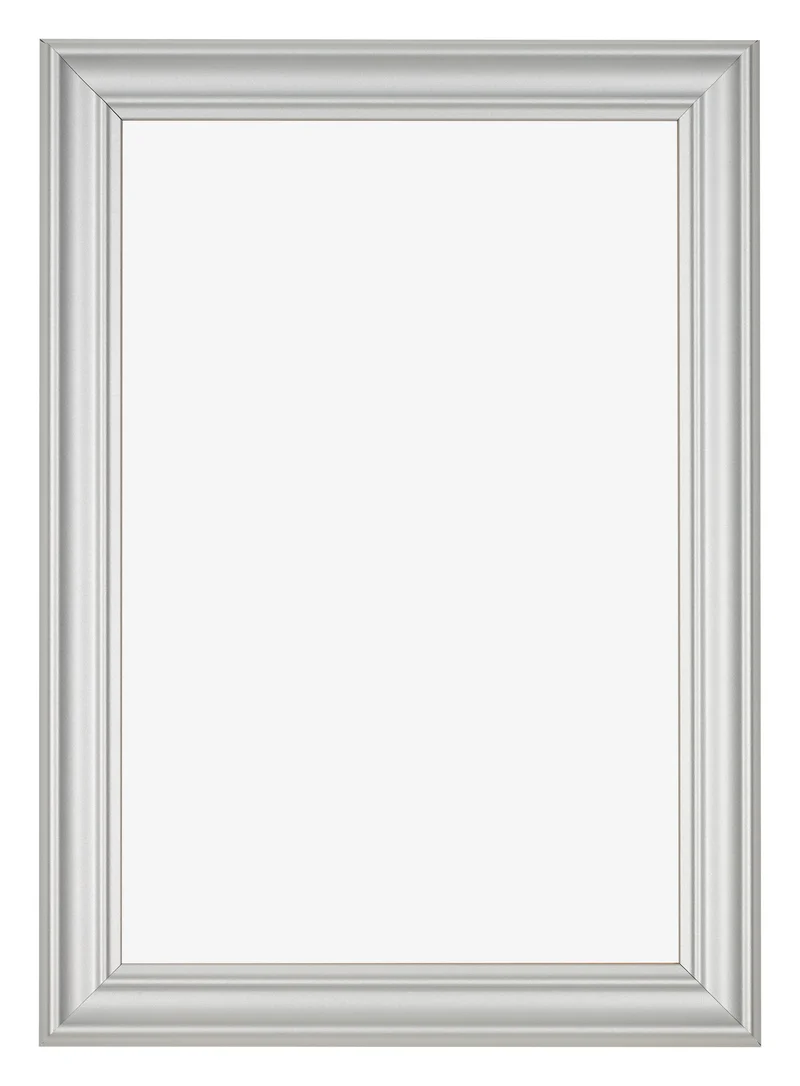 Bilderrahmen 60x85 cm - Silber Matt - MDF - Lazio