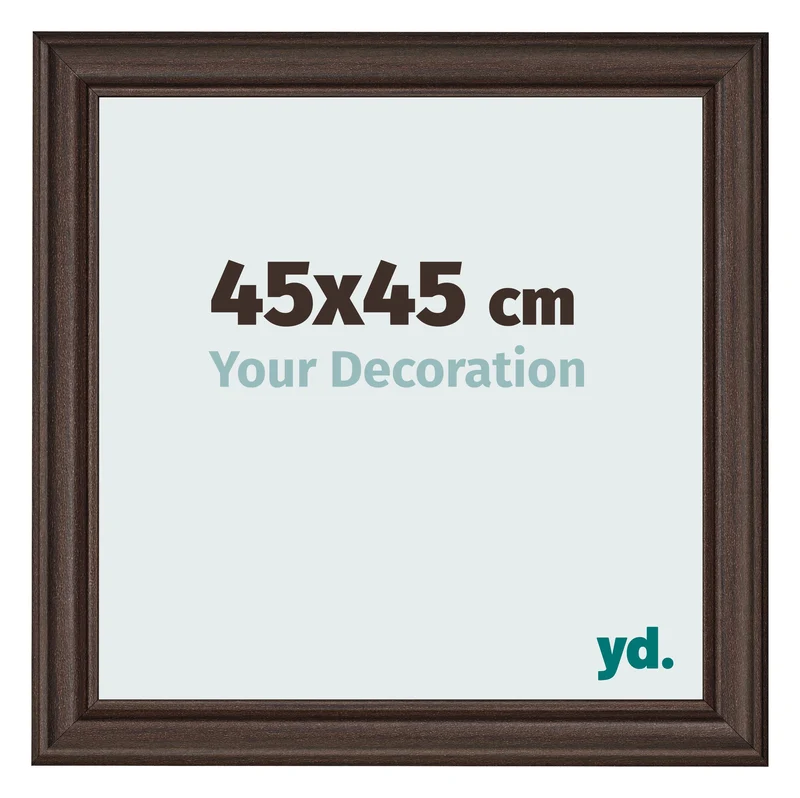 Bilderrahmen 45x45 cm - Eiche Dunkel - MDF - Lazio