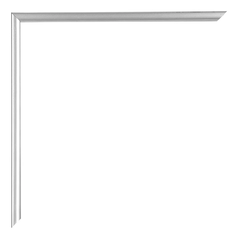 Bilderrahmen 35x50 cm - Silber Hochglanz - Kunststoff - Evry