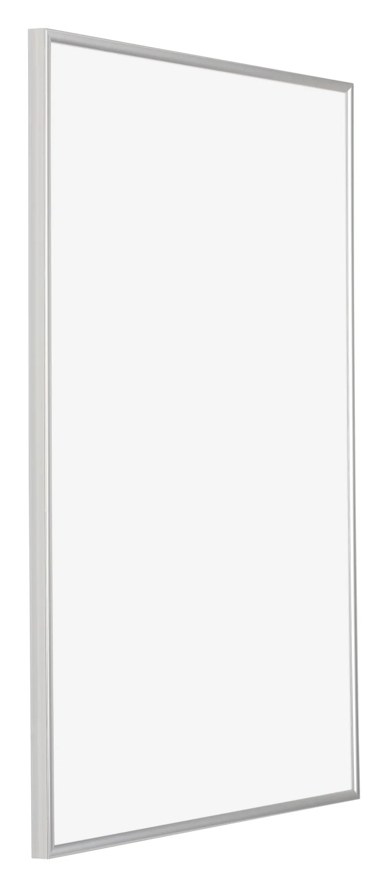 Bilderrahmen 62x93 cm - Silber Hochglanz - Kunststoff - Evry