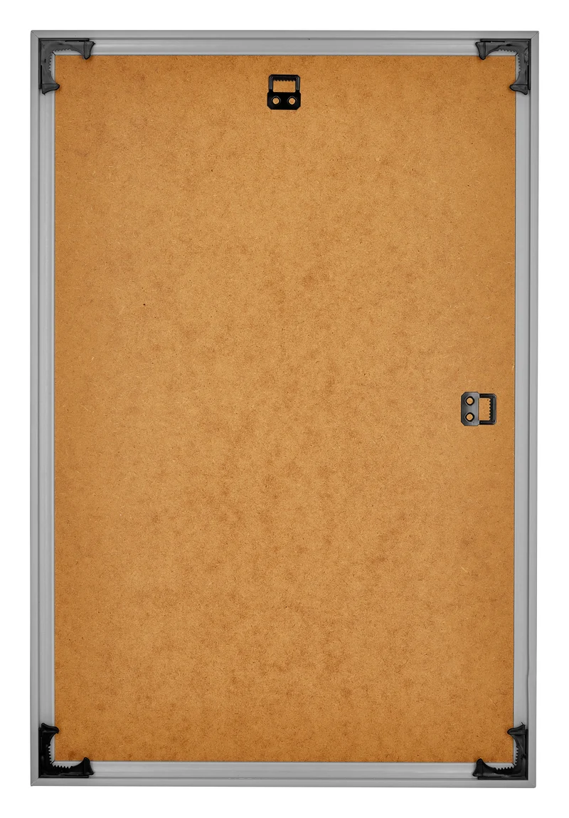 Bilderrahmen 62x93 cm - Silber Hochglanz - Kunststoff - Evry