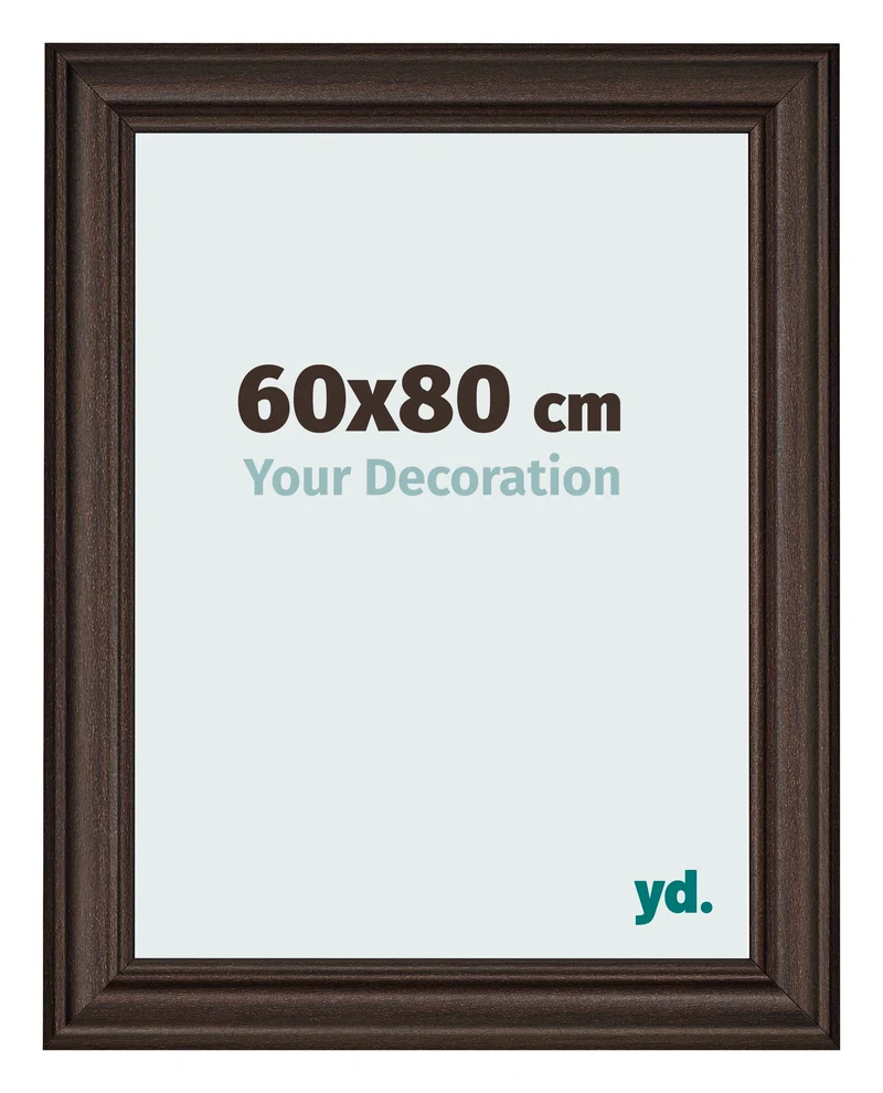 Bilderrahmen 60x80 cm - Eiche Dunkel - MDF - Lazio