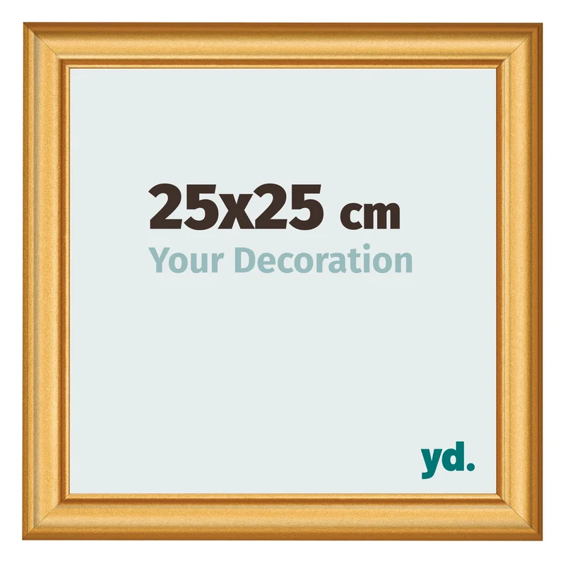 Bilderrahmen 25x25 cm - Gold Matt - MDF - Lazio