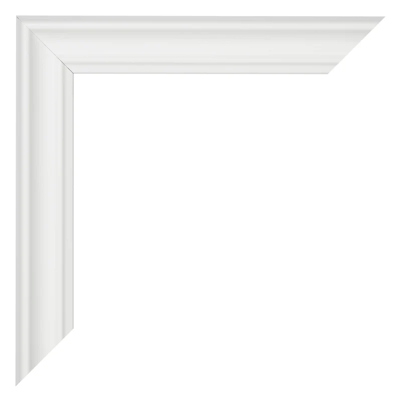 Bilderrahmen 25x30 cm - Weiß Gemasert - MDF - Lazio