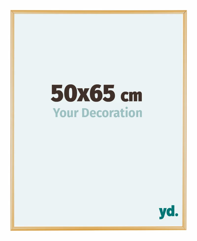 Bilderrahmen 50x65 cm - Gold Vintage - Aluminium - Kent