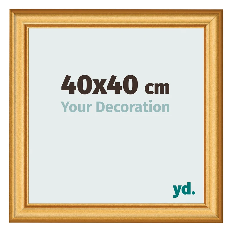 Bilderrahmen 40x40 cm - Gold Matt - MDF - Lazio
