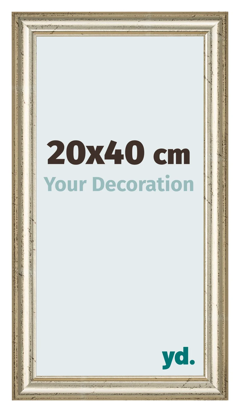 Bilderrahmen 20x40 cm - Metallglanz - MDF - Lazio