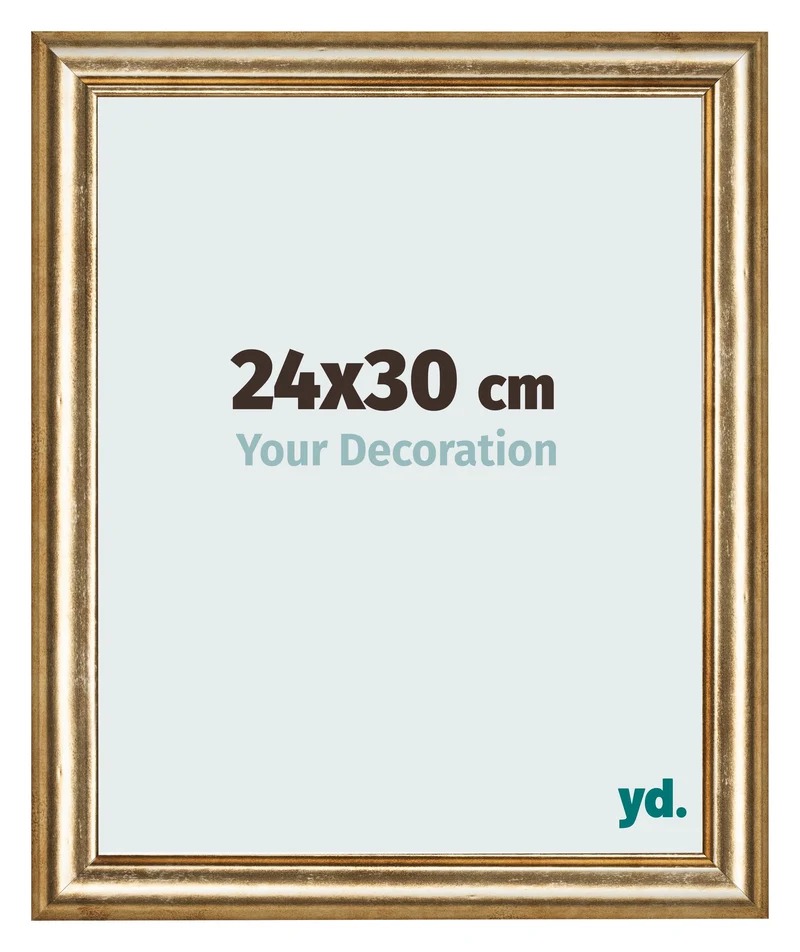 Bilderrahmen 24x30 cm - Gold Antik - MDF - Lazio