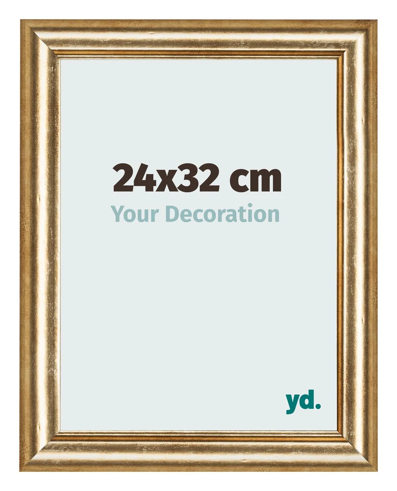 Bilderrahmen 24x32 cm - Gold Antik - MDF - Lazio