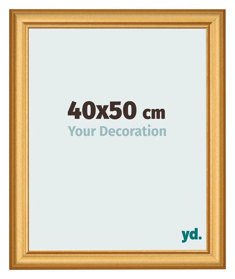 Bilderrahmen 40x50 cm - Gold Matt - MDF - Lazio