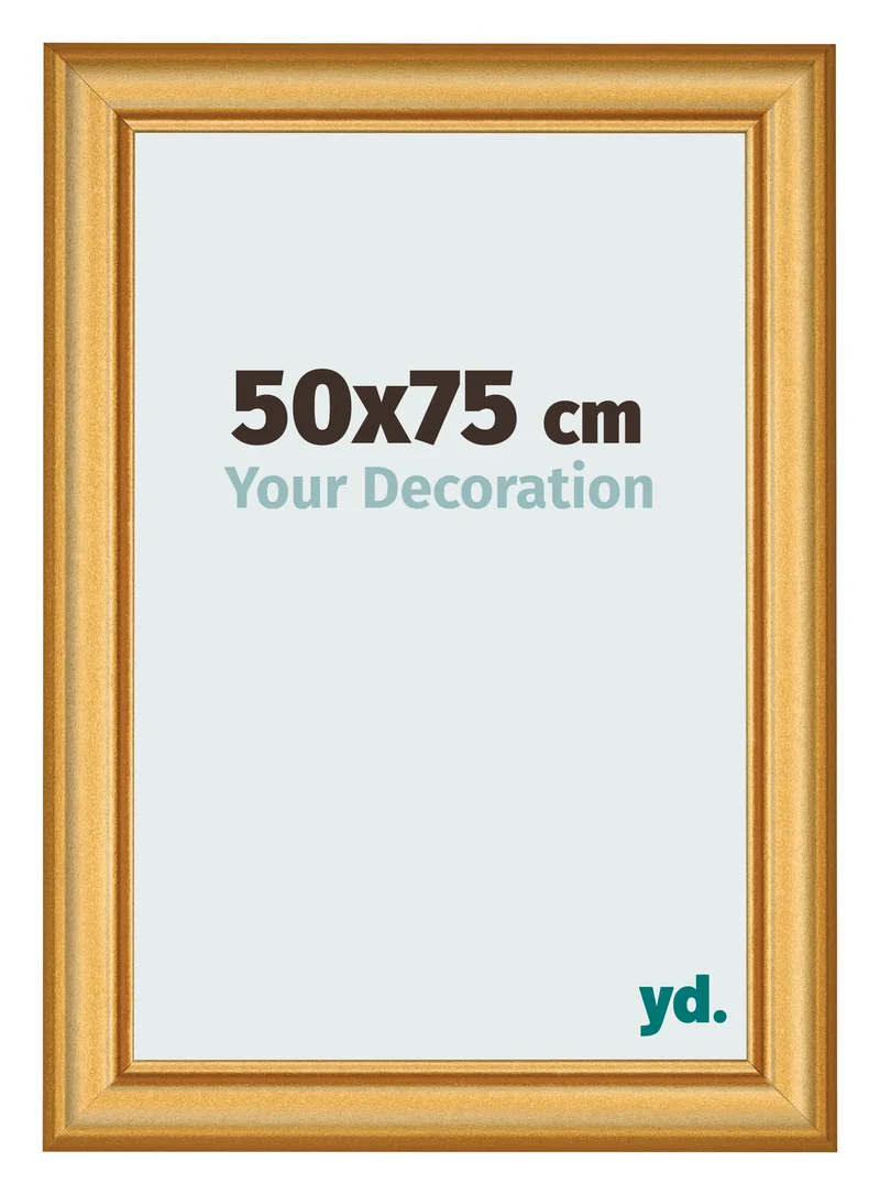 Bilderrahmen 50x75 cm - Gold Matt - MDF - Lazio