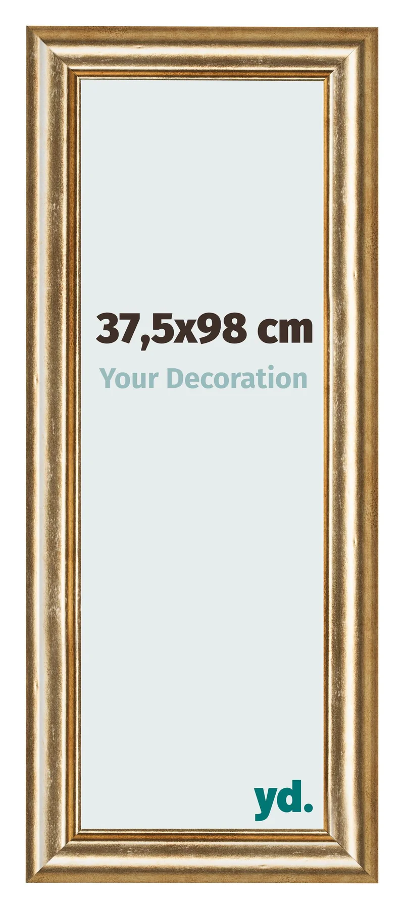 Bilderrahmen 37,5x98 cm - Gold Antik - MDF - Lazio