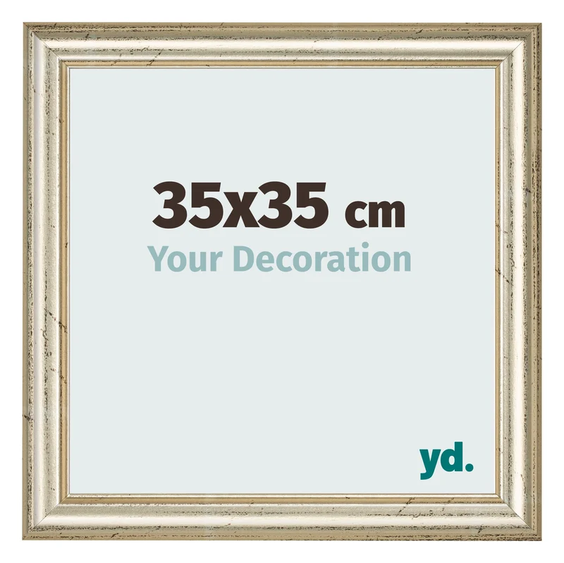Bilderrahmen 35x35 cm - Metallglanz - MDF - Lazio