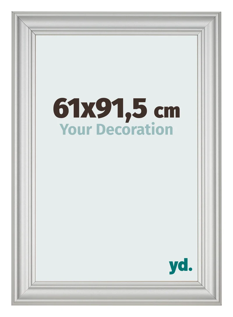 Bilderrahmen 61x91,5 cm - Silber Matt - MDF - Lazio