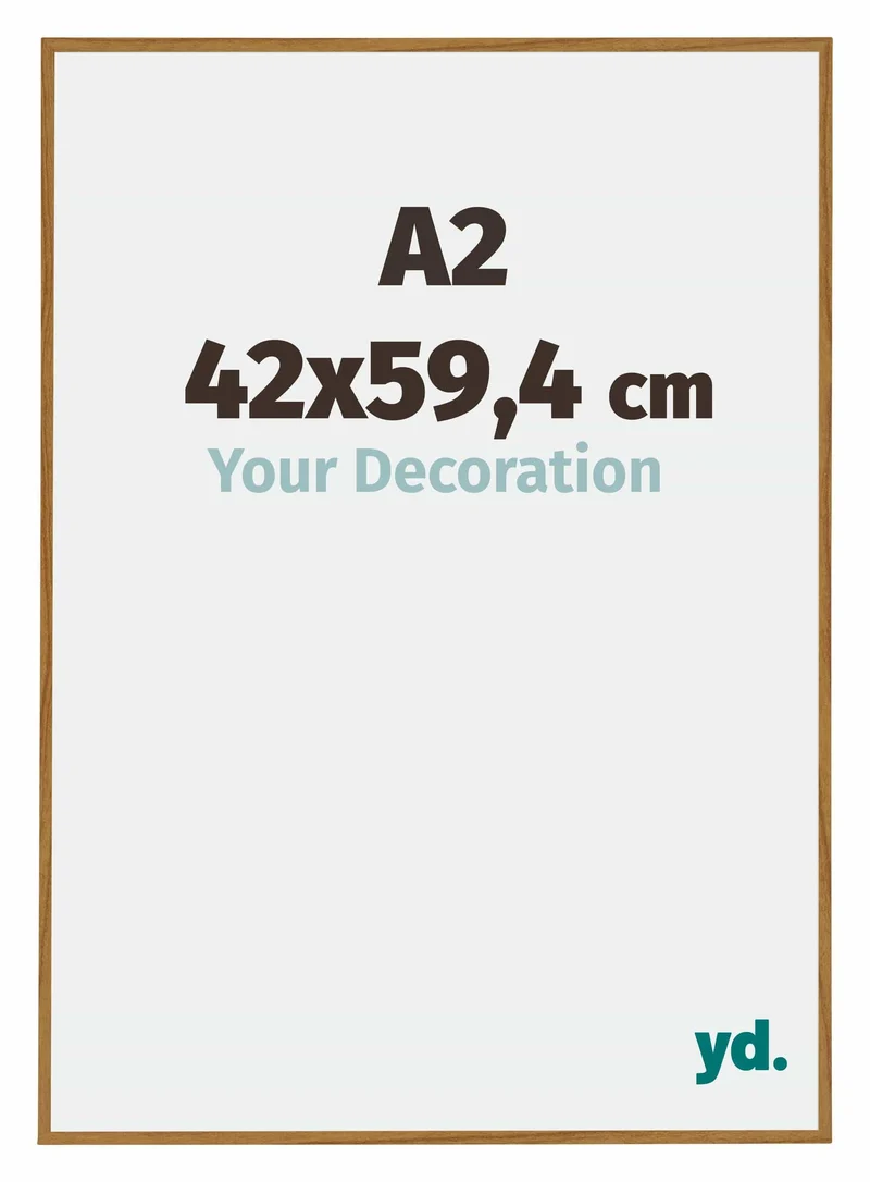 Bilderrahmen A2 - 42x59,4 cm - DIN A2 Buche Hell - Kunststoff - Evry