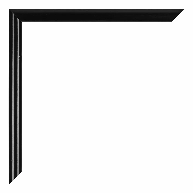 Bilderrahmen 55x65 cm - Schwarz Hochglanz - Kunststoff - Bordeaux