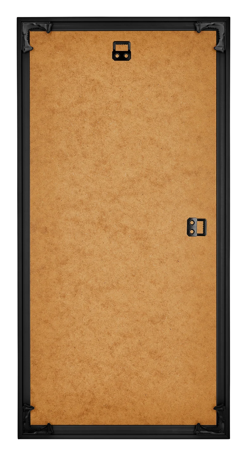 Bilderrahmen 20x40 cm - Schwarz Hochglanz - Kunststoff - Bordeaux