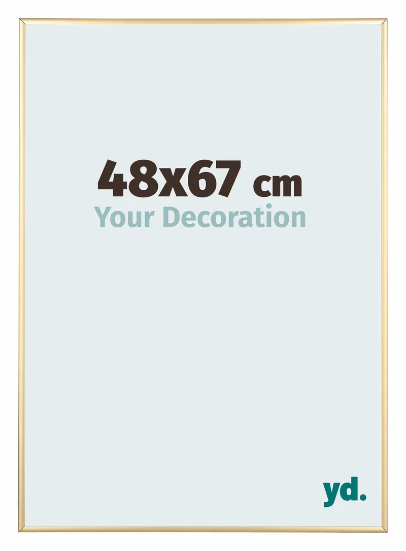 Bilderrahmen 48x67 cm - Gold - Aluminium - Kent