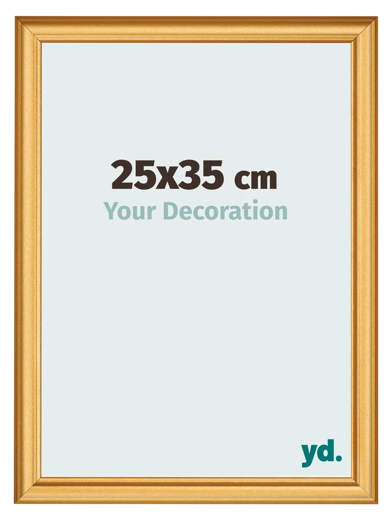 Bilderrahmen 25x35 cm - Gold Matt - MDF - Lazio