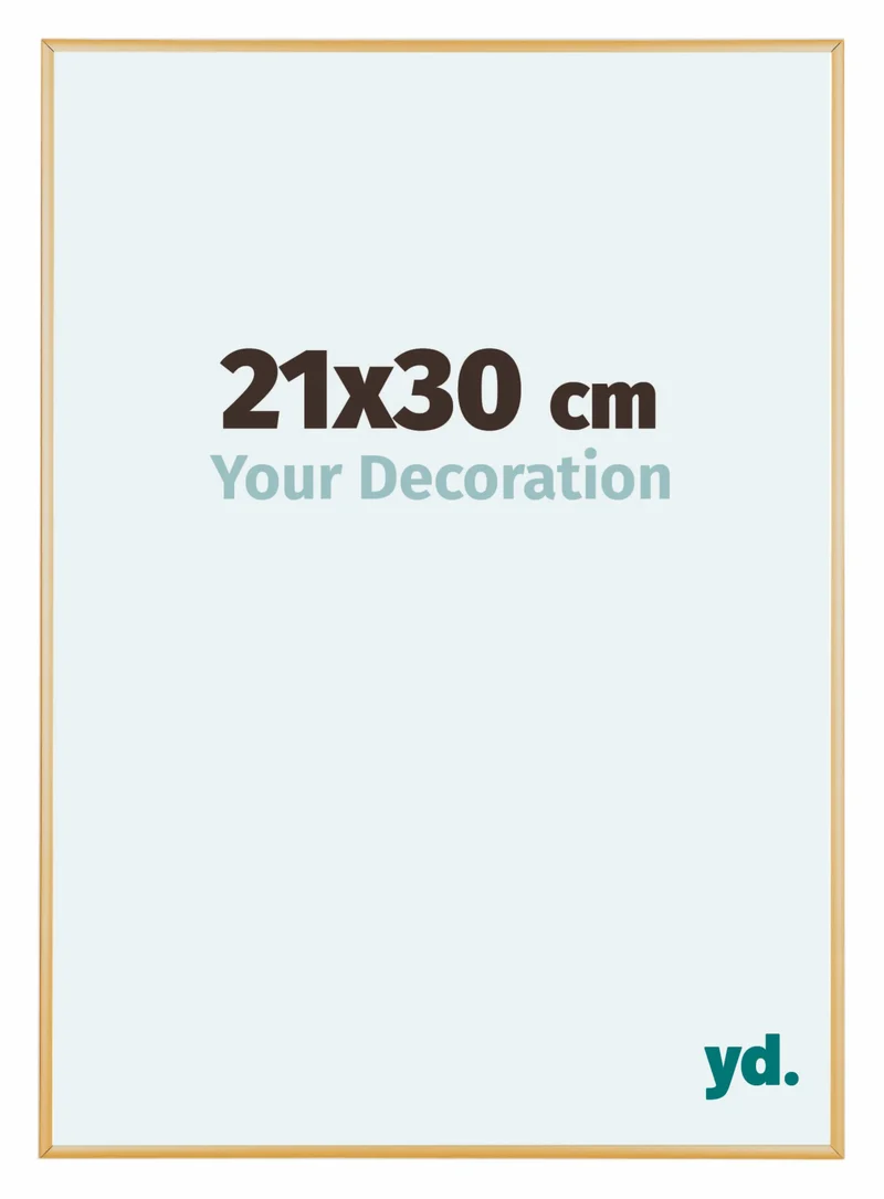 Bilderrahmen 21x30 cm - Gold Vintage - Aluminium - Kent