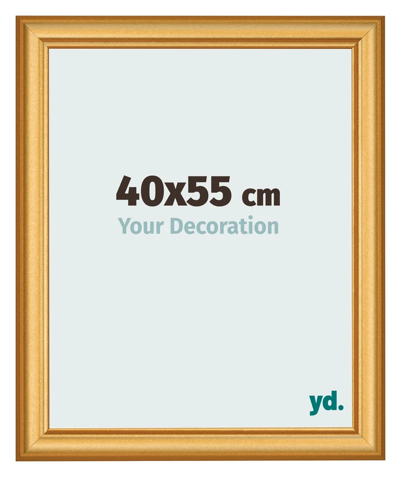 Bilderrahmen 40x55 cm - Gold Matt - MDF - Lazio