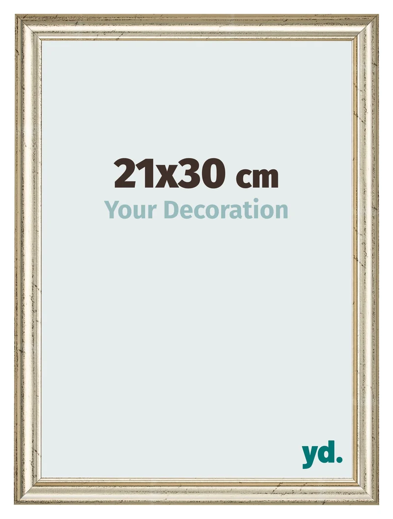 Bilderrahmen 21x30 cm - Metallglanz - MDF - Lazio