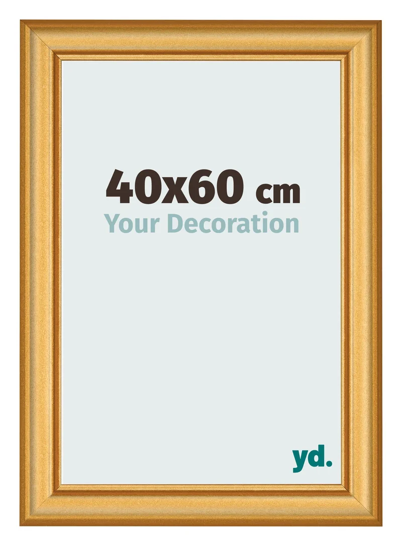 Bilderrahmen 40x60 cm - Gold Matt - MDF - Lazio
