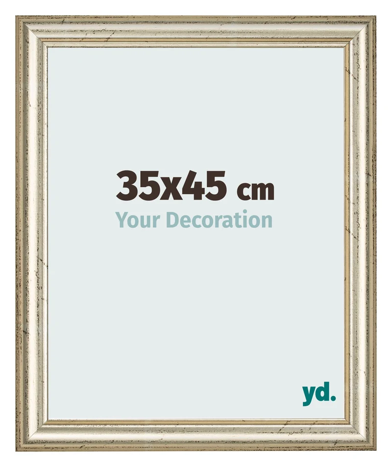 Bilderrahmen 35x45 cm - Metallglanz - MDF - Lazio
