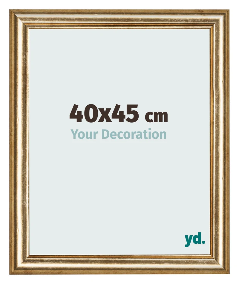 Bilderrahmen 40x45 cm - Gold Antik - MDF - Lazio