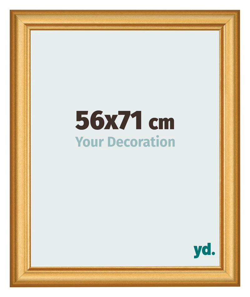 Bilderrahmen 56x71 cm - Gold Matt - MDF - Lazio