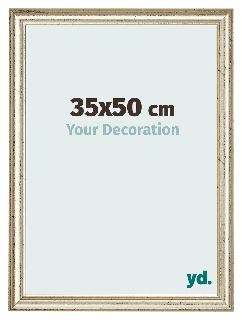 Bilderrahmen 35x50 cm - Metallglanz - MDF - Lazio