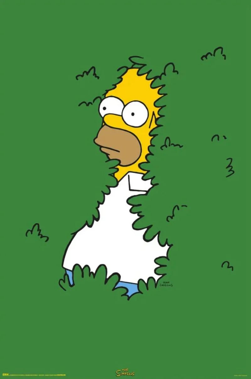 Poster The Simpsons - Homer Bush 61x91,5cm