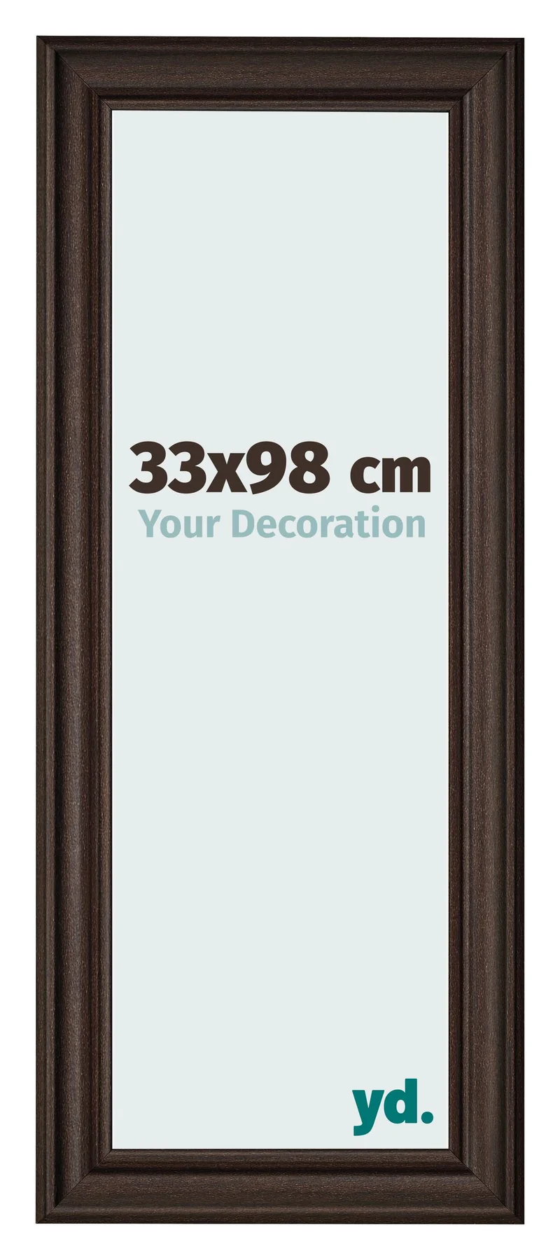Bilderrahmen 33x98 cm - Eiche Dunkel - MDF - Lazio