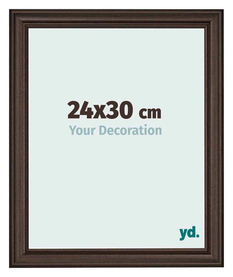 Bilderrahmen 24x30 cm - Eiche Dunkel - MDF - Lazio