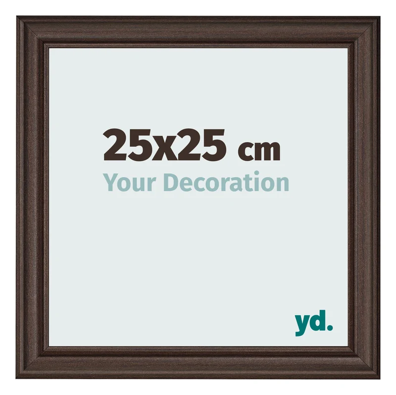 Bilderrahmen 25x25 cm - Eiche Dunkel - MDF - Lazio