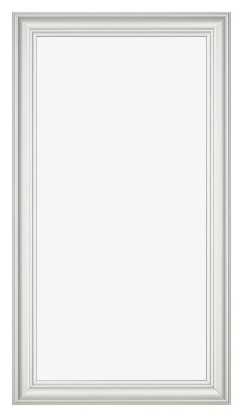 Bilderrahmen 50x100 cm - Weiß Gemasert - MDF - Lazio