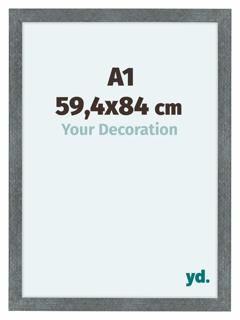 Bilderrahmen A1 - 59,4x84 cm - Eisen Gewischt - MDF - Como