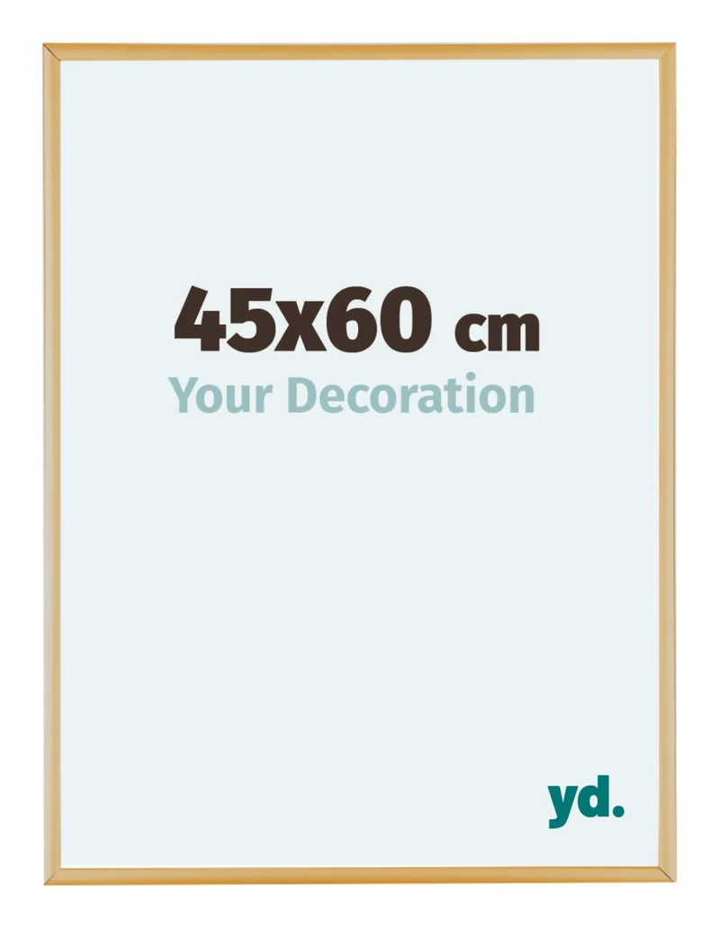 Bilderrahmen 45x60 cm - Gold Vintage - Aluminium - Kent